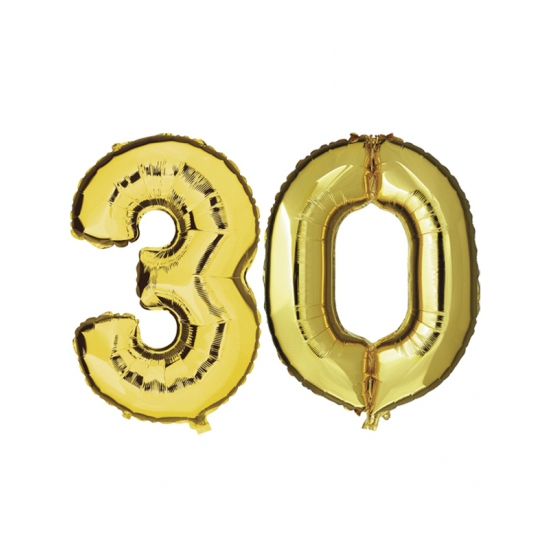 30 jaar jublileum ballonnen goud