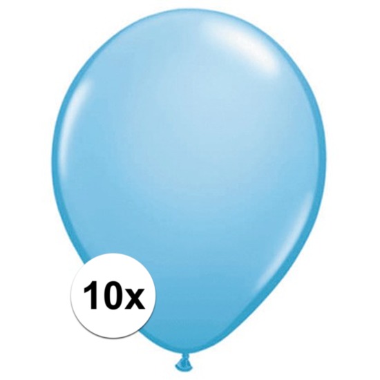Ballonnen qualatex baby blauw 10 stuks