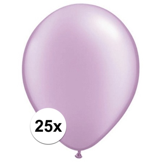 Ballonnen qualatex parel lavendel 25 stuks