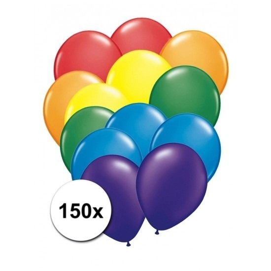 Gay pride regenboog ballonnen 150 x