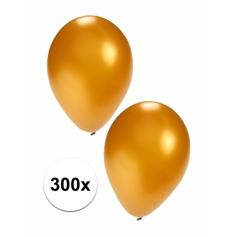 Gouden party ballonnen 300st