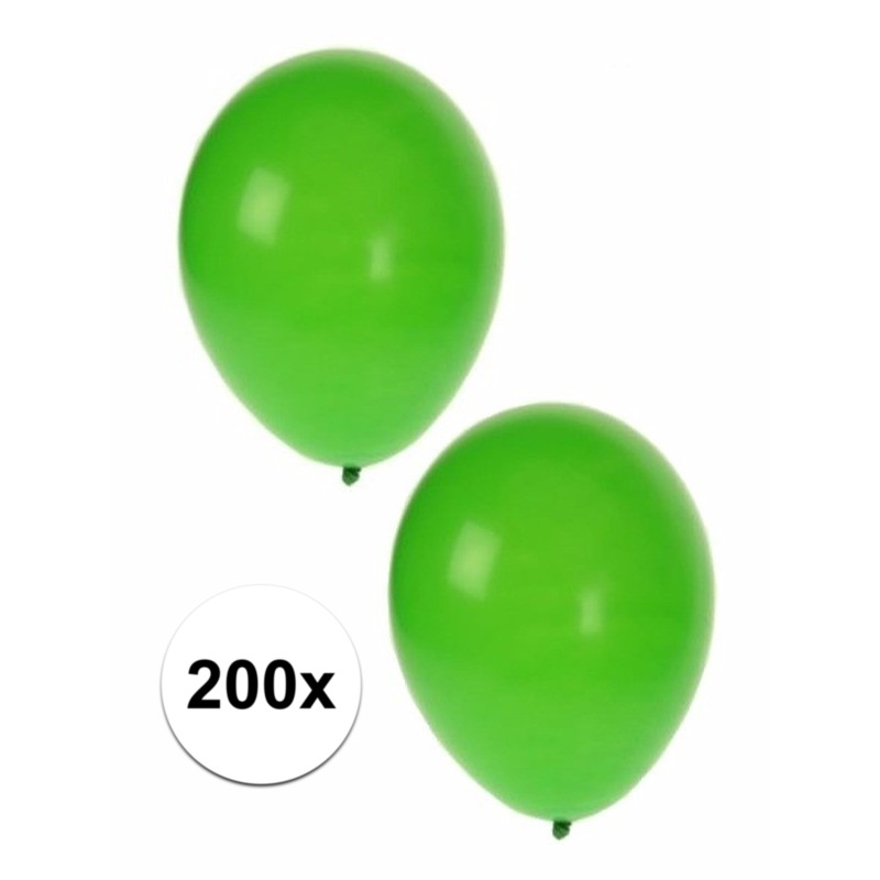 Groene party ballonnen 200 st