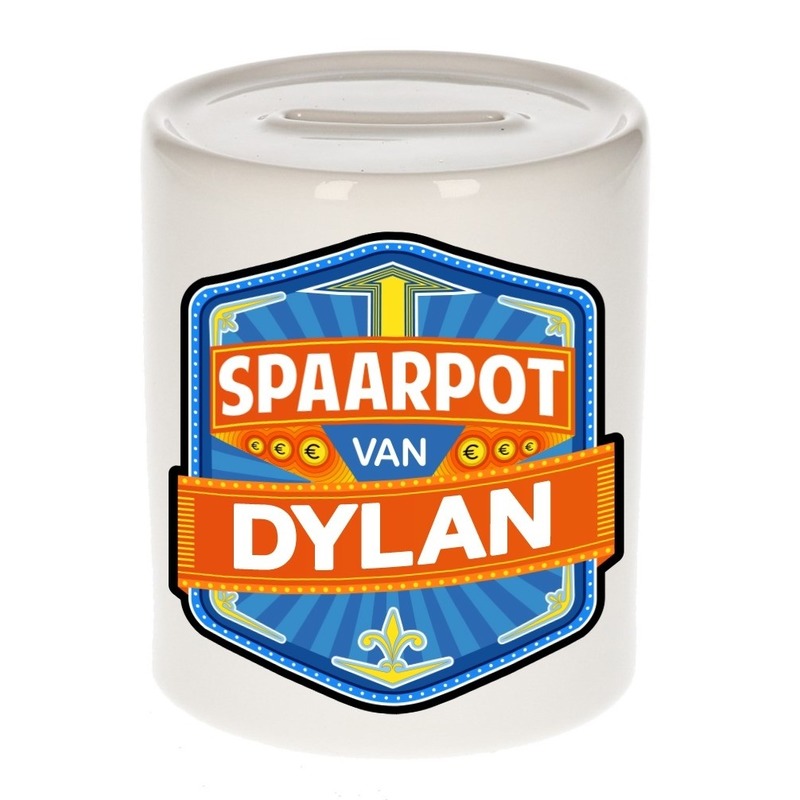 Kinder cadeau spaarpot voor een Dylan