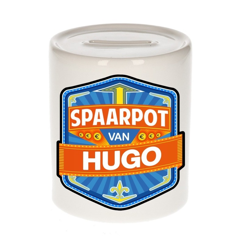 Kinder cadeau spaarpot voor een Hugo