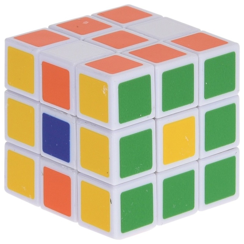 Magische kubus puzzel spelletje 3,5 cm speelgoed