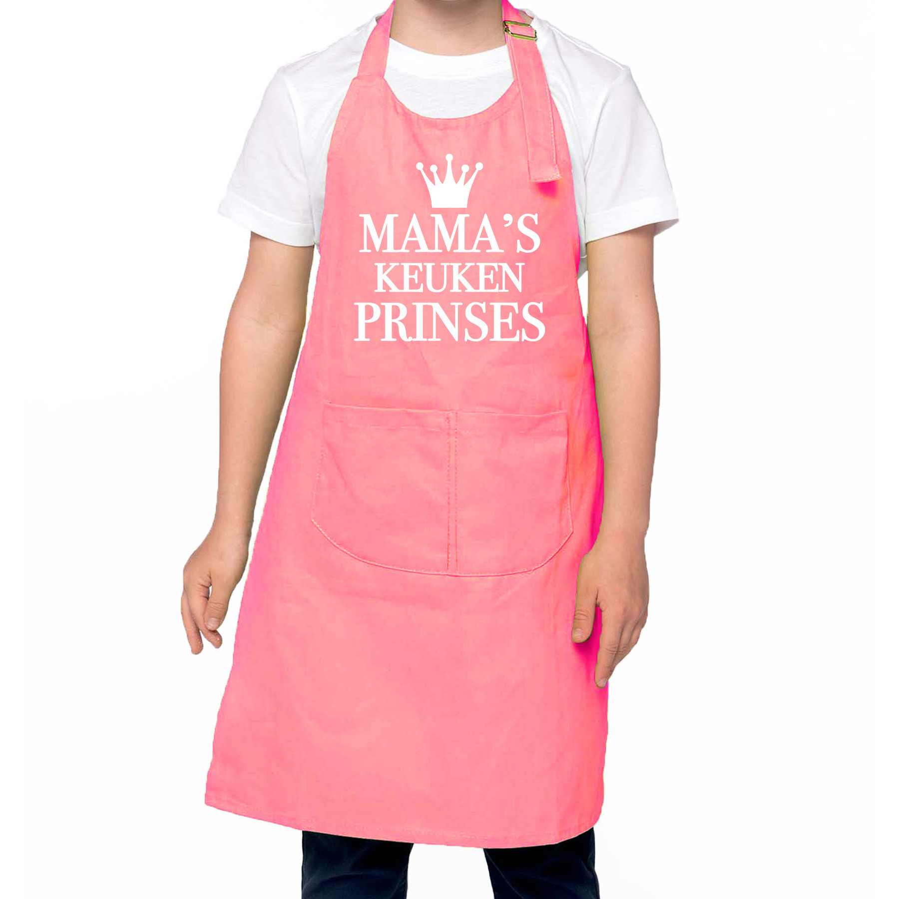 Mama s keukenprinses Keukenschort kinderen/ kinder schort roze voor meisjes