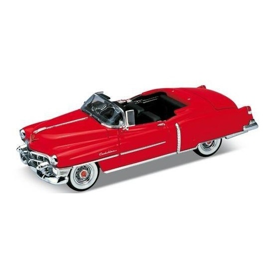 Modelauto Cadillac Eldorado rood open cabrio 1953 1:34