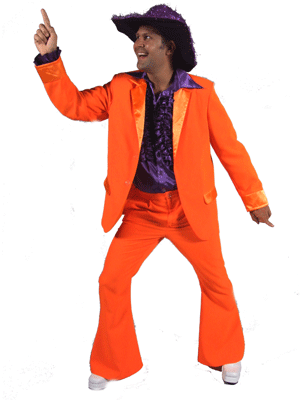 Orange suit for men