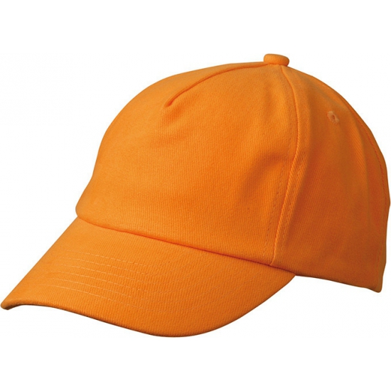Oranje kinder baseballcaps