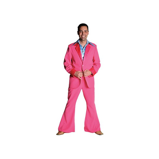 Roze disco kleding voor heren