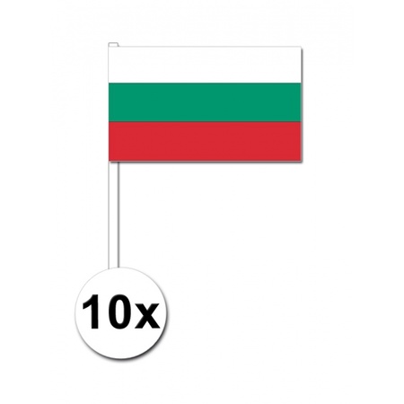 Bulgarije zwaai vlaggetjes 10 stuks