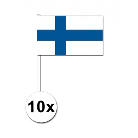 Finland zwaai vlaggetjes 10 stuks