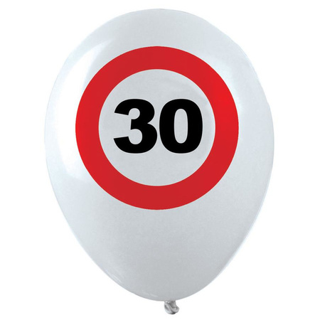 Birthday decoration 30 years traffic signs package