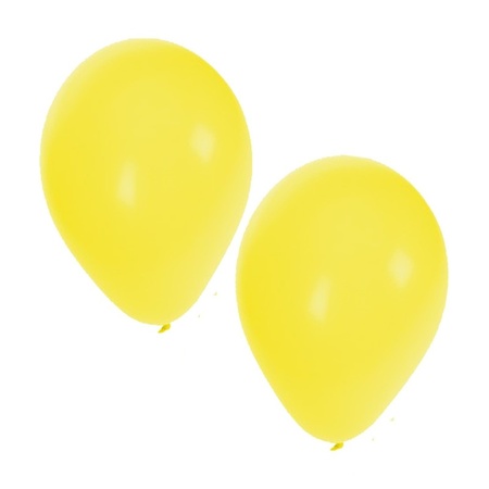 Geel en blauw ballonnen pakket