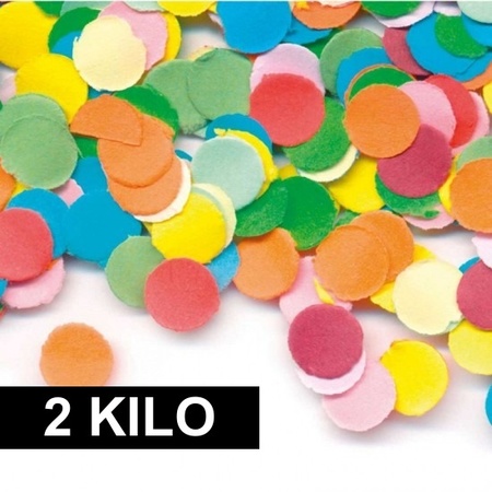 2 kilos of colored confetti
