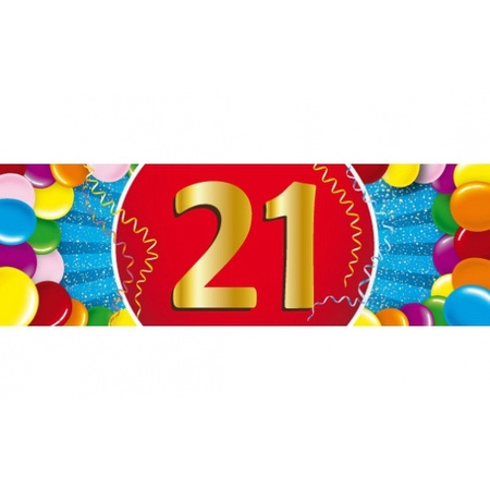 2x 21 year Flagline + balloons