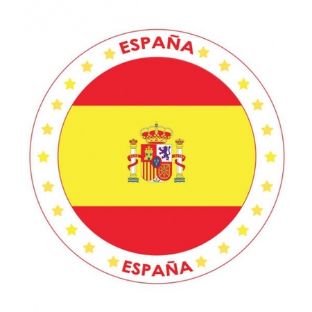 Viltjes met Spanje vlag opdruk