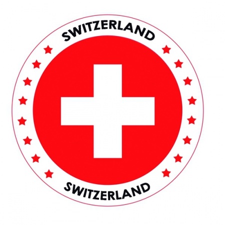 Viltjes met Zwitserland vlag opdruk