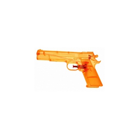 25x Orange transparant water pistol 20 cm