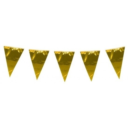 2x XL bunting metallic gold 10 meter