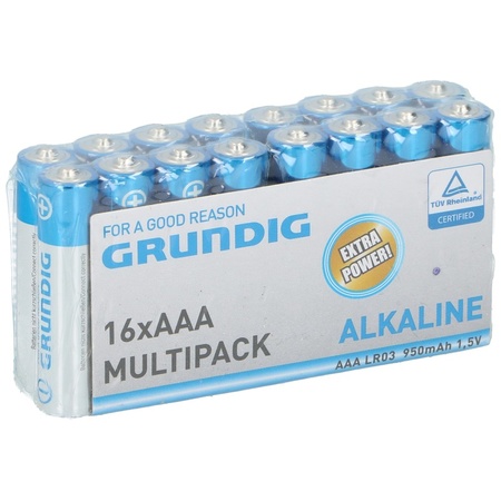 32x Grundig AAA batterijen alkaline