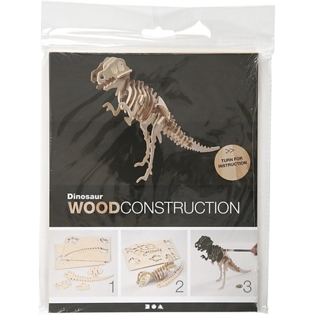 Dinosaurus houten 3D puzzel