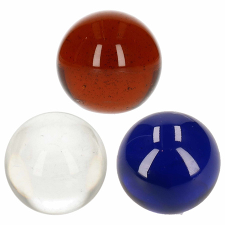 3x pieces extra large glass marbles of 6 cm diameter