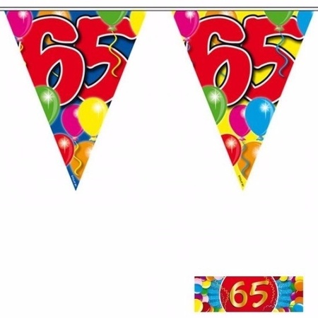 3 Vlaggenlijnen 65 jaar met gratis sticker