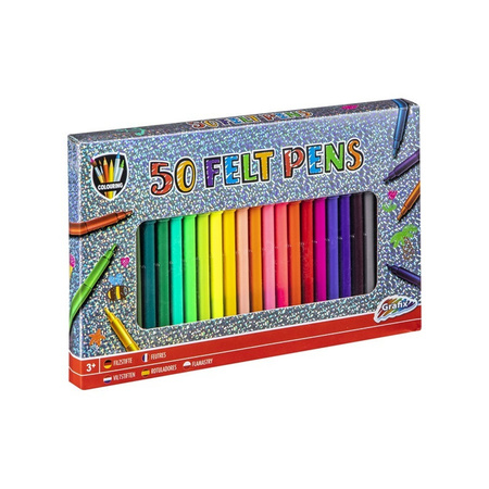 50x Felt-tip pens colored