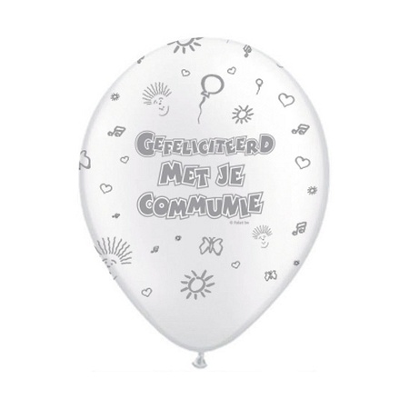 80 Communion balloons 30 cm 