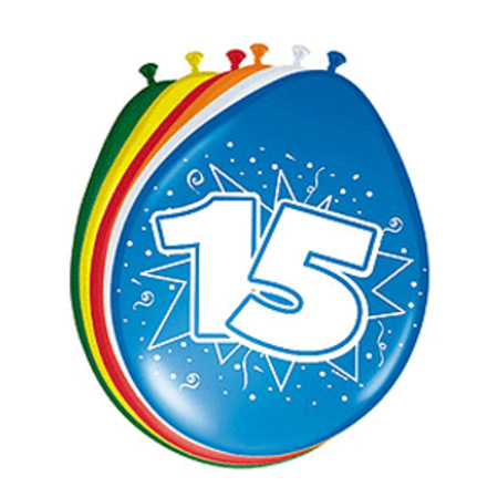 Folat Party 15e jaar verjaardag feestversiering set - Ballonnen en slingers