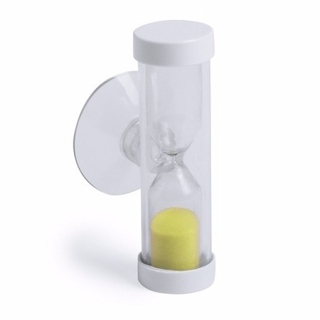 Bathroom hourglass 2 minutes yellow