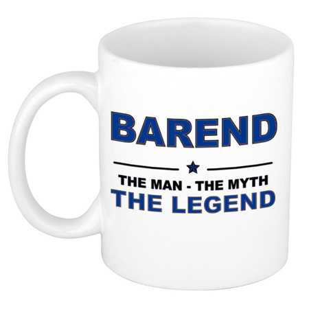 Barend The man, The myth the legend pensioen cadeau mok/beker 300 ml