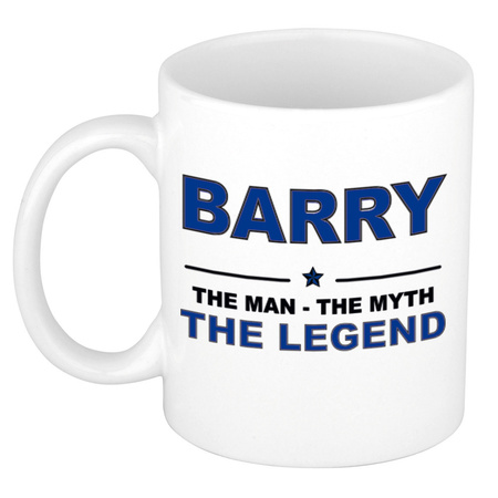 Barry The man, The myth the legend pensioen cadeau mok/beker 300 ml