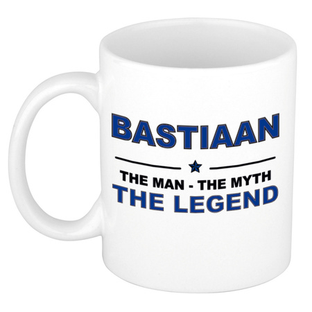 Bastiaan The man, The myth the legend pensioen cadeau mok/beker 300 ml