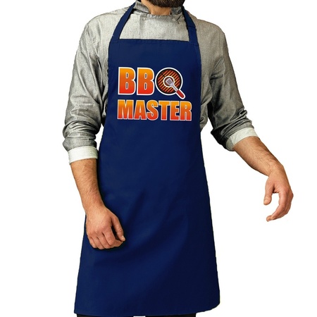 BBQ Master apron royal blue for men