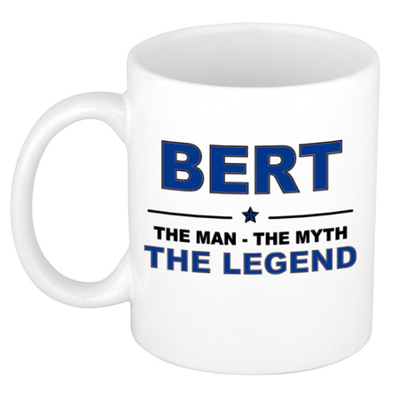 Bert The man, The myth the legend pensioen cadeau mok/beker 300 ml