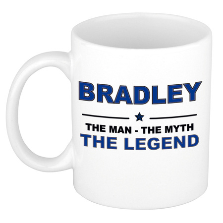 Bradley The man, The myth the legend pensioen cadeau mok/beker 300 ml