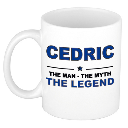 Cedric The man, The myth the legend pensioen cadeau mok/beker 300 ml