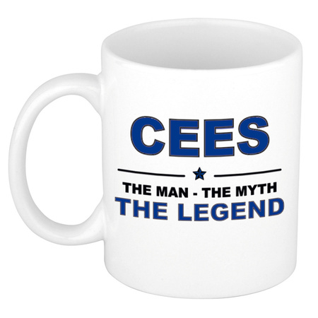Cees The man, The myth the legend pensioen cadeau mok/beker 300 ml
