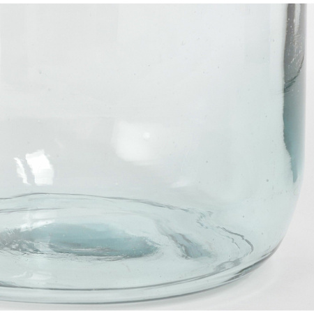 Cilinder vaas / bloemenvaas transparant glas 52 x 29 cm