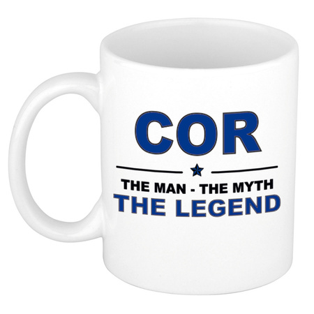 Cor The man, The myth the legend name mug 300 ml