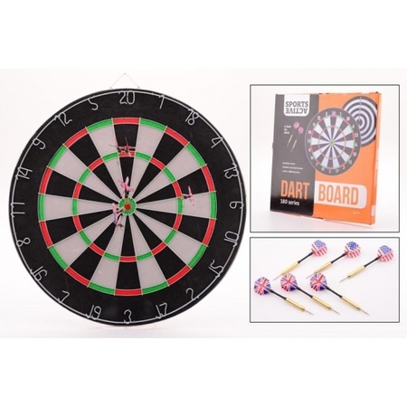 Dartbord 45 cm with 6 darts