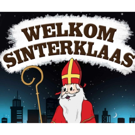 Deurposter met 75 viltjes met Sinterklaas opdruk