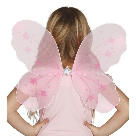 Elfje vleugels roze voor kinderen