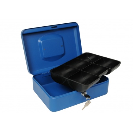 Cash box blue 25 cm