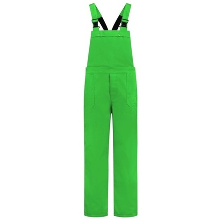 Big size green dungarees for adults