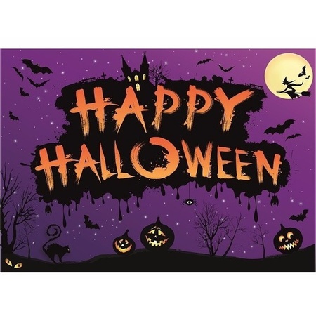 Halloween feestversiering poster liggend 59 cm
