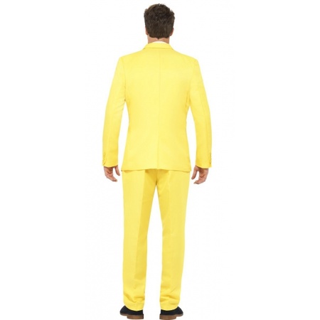 Carnavalskleding heren kostuum geel