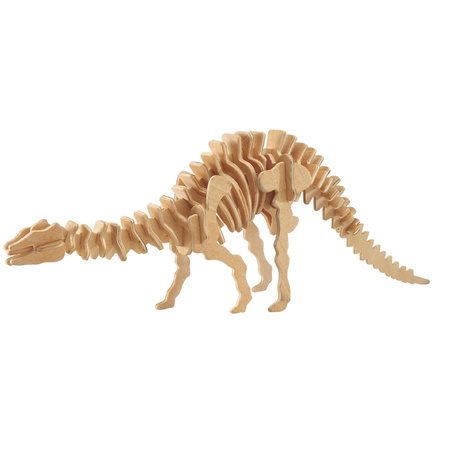 Wooden 3D dino puzzle set Triceratops and Apatosaurus